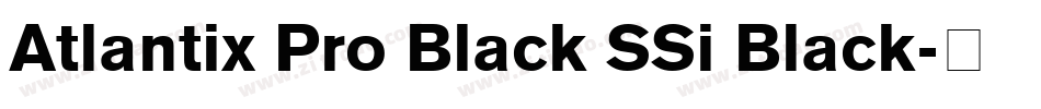 Atlantix Pro Black SSi Black字体转换